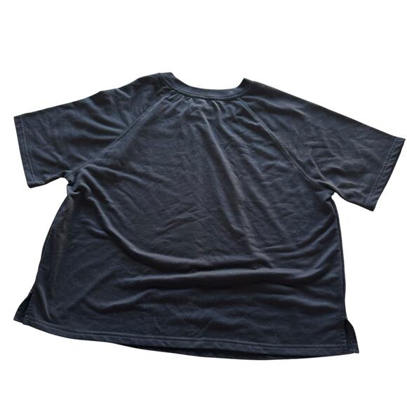 Just Be… Plus Size Black Sweatshirt Style T-Shirt Size 2X - Picture 4 of 7